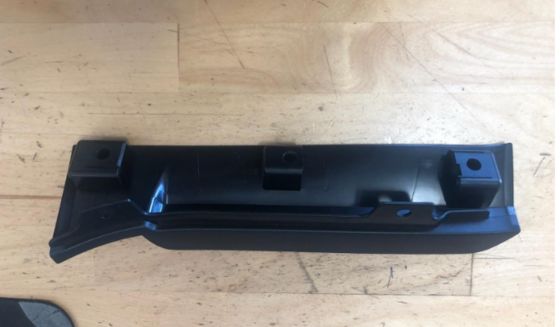 Cubierta de la rueda delantera izquierda para Tesla Model X 2015-2021 Plástico negro