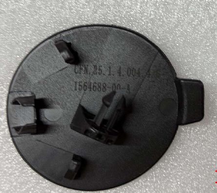 Cubierta del gancho de remolque del parachoques delantero del Tesla Model S 2021-2023 Plástico negro