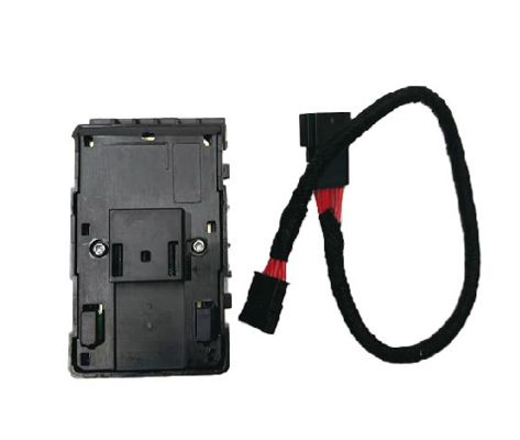 Interruptor de la ventana del lado del conductor Tesla, negro mate, con cable 1081037-02-G