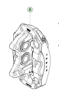 Pinza de freno delantera izquierda Tesla Model 3 8008202-00-A 2017-2023