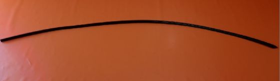 Moldura negra de goma para detalles brillantes de Tesla Model 3 2017+ 212x26x5mm