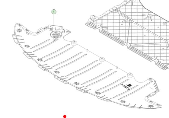 Fascia delantera negra para Tesla Model S 2021+ 177x65x4cm