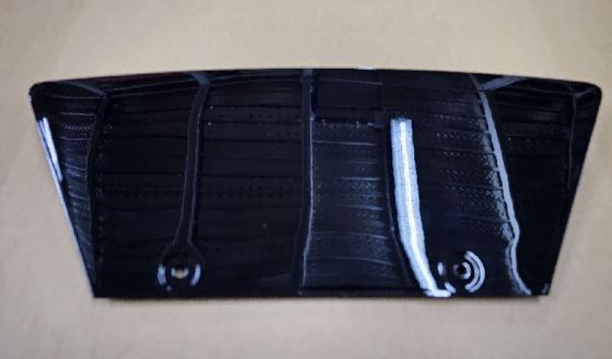 Cubierta de enganche de remolque para parachoques trasero Tesla Model S 52x25x6cm Plástico ABS