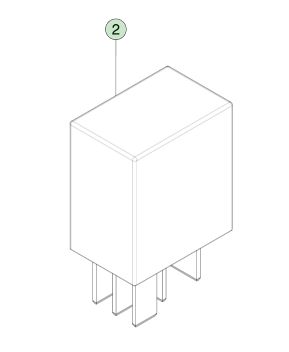 Relay enchufable de 40 amperios de 12 voltios para el Tesla Model S (2012-2021) OEM Parte 1009577-00-A